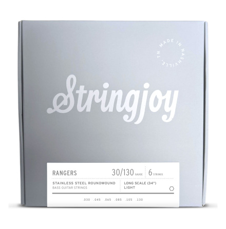 Stringjoy Rangers | Light  (30-130) 6 Stainless Steel Bass Strings