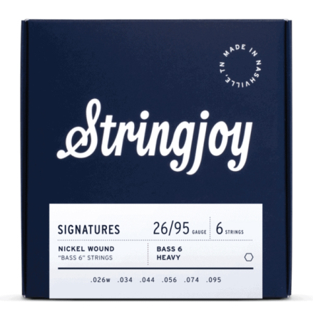 Stringjoy Signatures | Bass VI Balanced Heavy Gauge (26-95) Nickel Wound