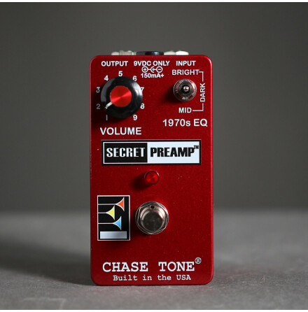 Chase Tone Secret Preamp - Candy Apple Red with Silver Flake Undercoat