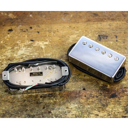 Monty*s Full Monty Humbucker 4 Cable Nickel Cover Gibson Fit