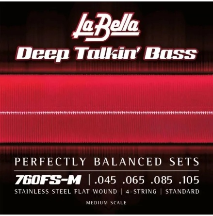 La Bella 760FS-M Deep Talkin Bass Flats - Standard, Medium Scale