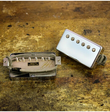 Monty*s PAF Humbucker Pickup Raw Nickel set