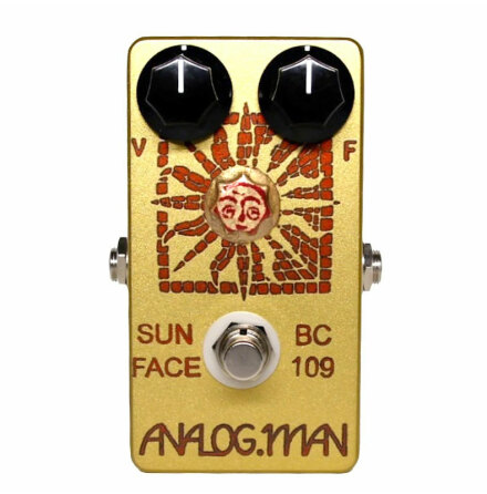 Analog Man SunFace Fuzz TFK BC-109C with LED, Power Jack and Sundial