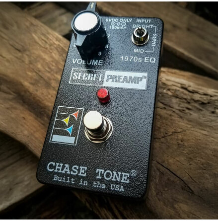 Chase Tone Secret Preamp Custom Black w late 70s EP3 Propeller knob