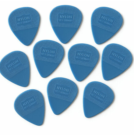 Herdim Nylon Guitar Pick U2s The Edge Favorite Blue 10-pack