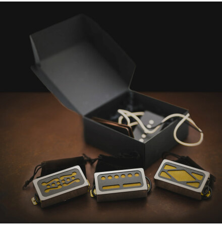 Gramel Humbucker Sized Gold Foil Single Tesico Output
