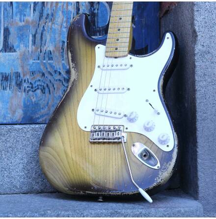 Partscaster Stratocaster Sunburst Maple Neck USED - Very Good Condition