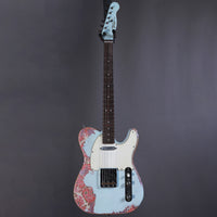 Belle Guitars TEG Custom Sonic Blue over Paisley