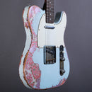 Belle Guitars TEG Custom Sonic Blue over Paisley
