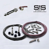 Evidence Audio SIS DIY Solderless Patch Kit Graphite Black w Black Plugs