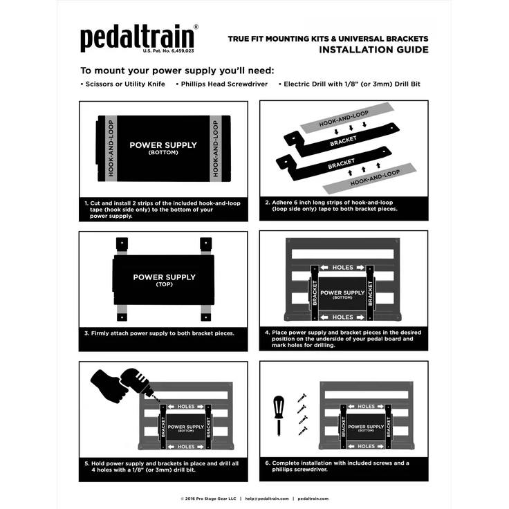 Pedaltrain True Fit Universal Mounting Kit for Novo, Terra and XD Series PT-TFM