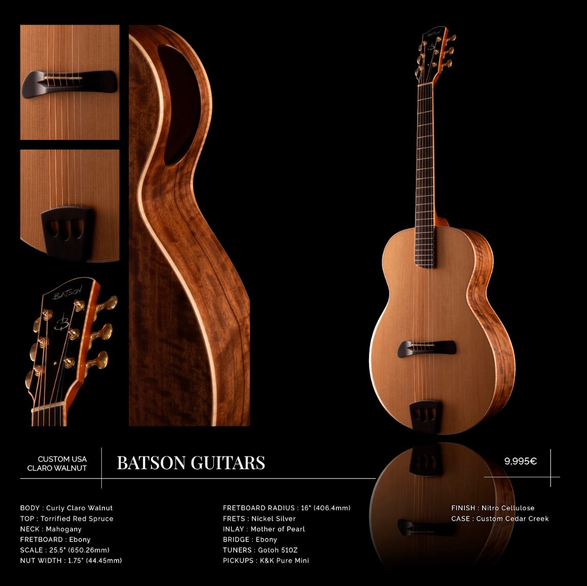 Batson Custom Usa Claro Walnut