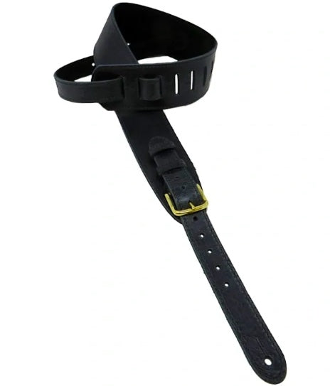 Leathergraft Roadworn Buckle Guitar Strap Black
