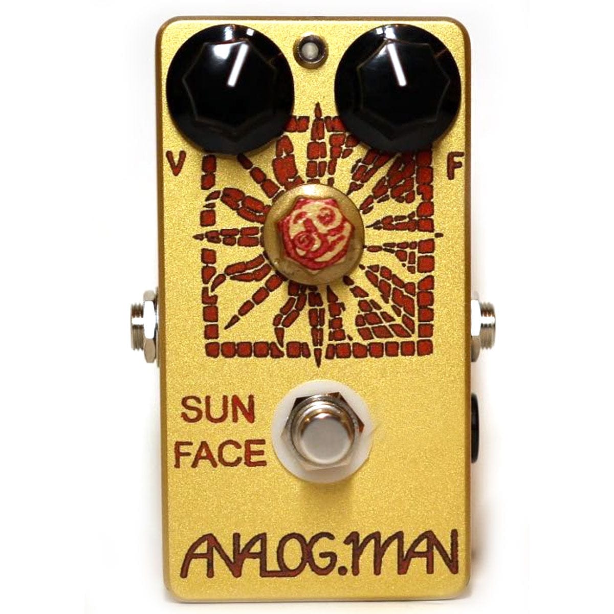 Analog Man Fuzz pedal Analog Man SunFace Fuzz Germanium MED GAIN tr w/ LED, Power Jack and Sundial tgt11