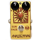 Analog Man SunFace Fuzz RCA Germanium LOW GAIN tr w/ LED, Power Jack and Sundial