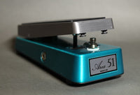 Area 51 Pedaler Area 51 Standard Wah Teal/Brushed Aluminum w Buffer tgt11