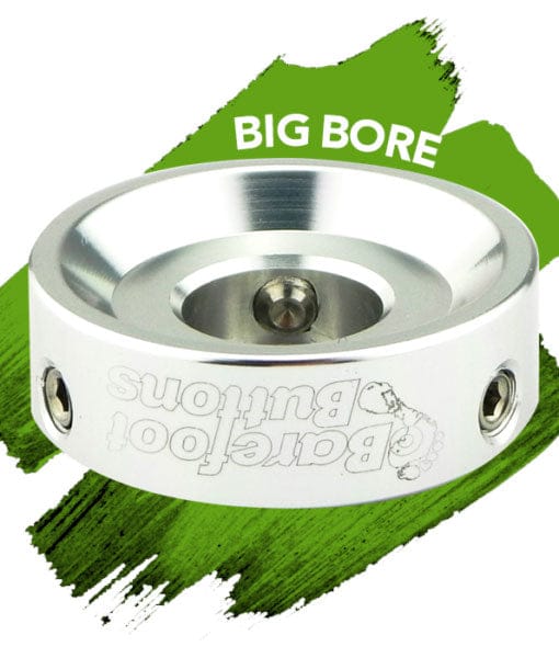 Barefoot Buttons Tillbehör Barefoot Buttons V1 BIG BORE SILVER tgt11