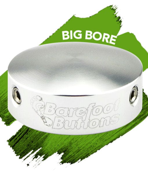Barefoot Buttons Tillbehör Barefoot Buttons V1 BIG BORE SILVER tgt11
