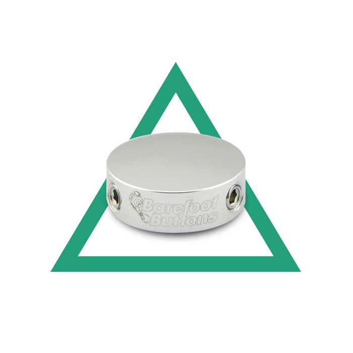 Barefoot Buttons Tillbehör Barefoot Buttons V1 MINI SILVER tgt11