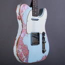 Belle Guitars Elgitarr Belle Guitars TEG Custom Sonic Blue over Paisley tgt11