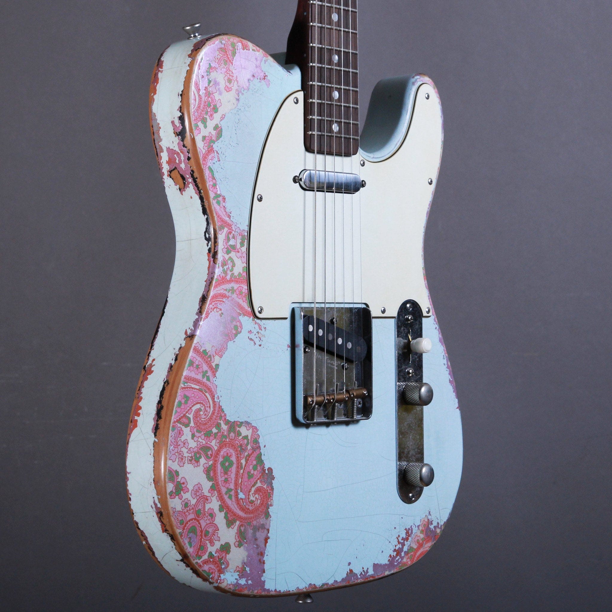 Belle Guitars Elgitarr Belle Guitars TEG Custom Sonic Blue over Paisley tgt11