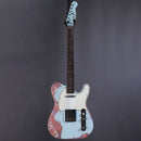 Belle Guitars Elgitarr Belle Guitars TEG Custom Sonic Blue over Paisley tgt11