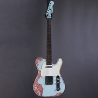 Belle Guitars Elgitarr Belle Guitars TEG Custom Sonic Blue over Paisley tgt11