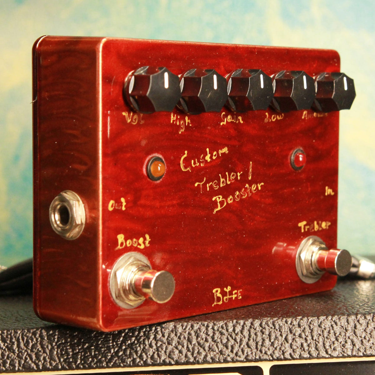 BJF Boost pedal BJF Custom Trebler Booster tgt11