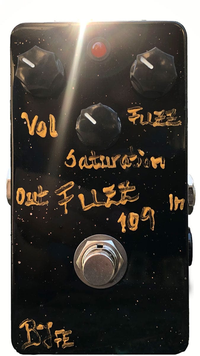 BJF Fuzz pedal BJF Fuzz 109 MKII Gold text w Black Knobs tgt11