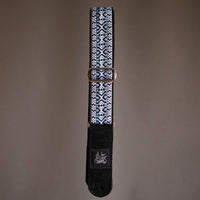 Jaykco Blue and Lavender Woven on Black
