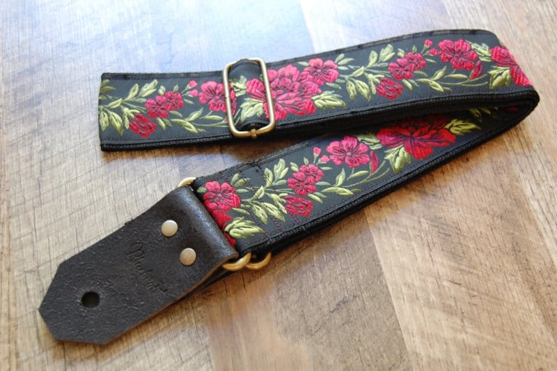 Bluebird Straps Stränginstrument Bluebird Modern Series - Flowers Red Strap tgt11