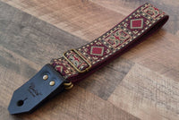 Bluebird Straps Stränginstrument Bluebird Modern Series - Royal Bordeaux & Gold tgt11