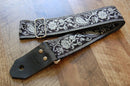 Bluebird Straps Stränginstrument Bluebird Standard Series - Black & Silver Paisley Strap tgt11