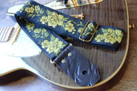Bluebird Straps Stränginstrument Bluebird Standard Series - Flowers Yellow Strap tgt11