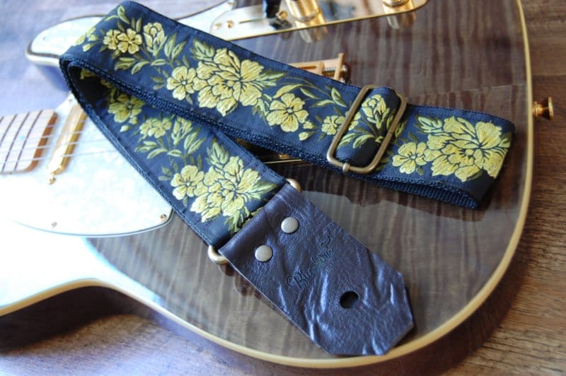 Bluebird Straps Stränginstrument Bluebird Standard Series - Flowers Yellow Strap tgt11