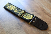 Bluebird Straps Stränginstrument Bluebird Standard Series - Flowers Yellow Strap tgt11