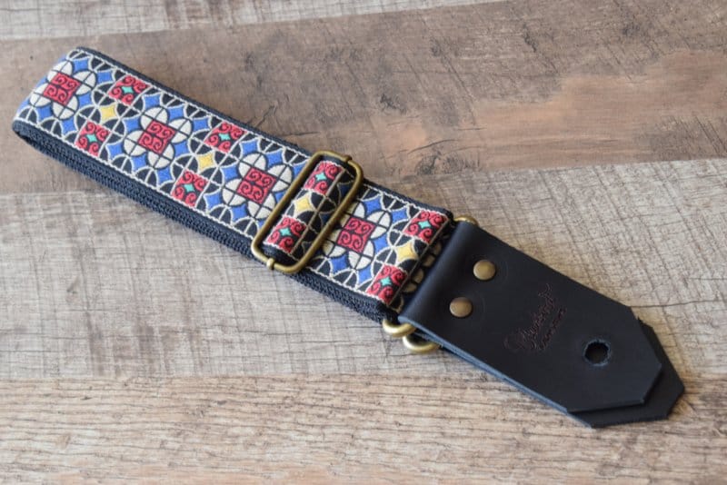 Bluebird Straps Stränginstrument Bluebird Vintage & Rare Series - Vintage Cathedral Glass Silver Strap tgt11