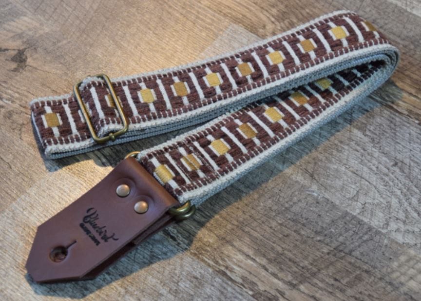 Bluebird Straps Stränginstrument Bluebird Vintage Series - Brussel Brown Square tgt11