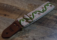 Bluebird Straps Stränginstrument Bluebird Vintage Series - Green & Pink Floral tgt11