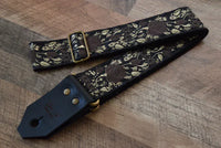 Bluebird Straps Tillbehör Bluebird Modern Series Black Rose & Gold Leaves tgt11