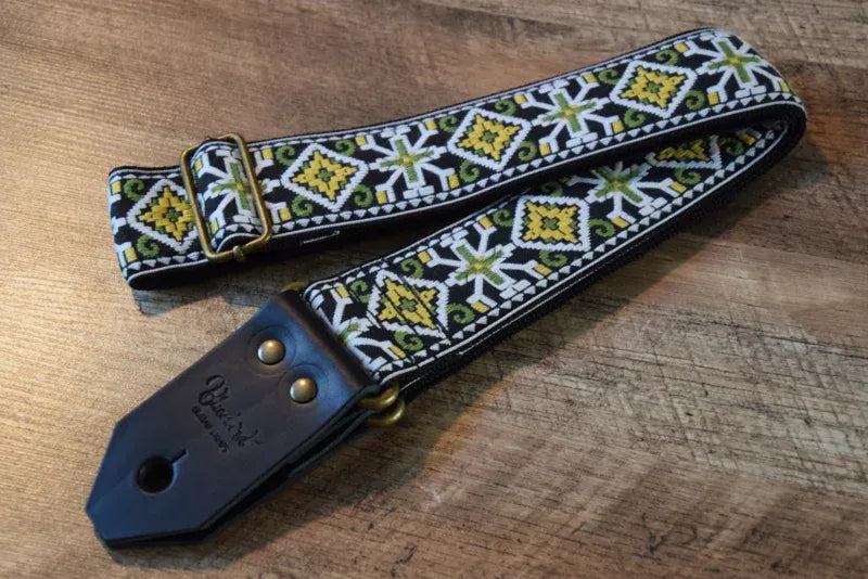 Bluebird Straps Tillbehör Bluebird Vintage Custom Johnny Cash Yellow tgt11