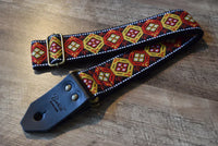 Bluebird Straps Tillbehör Bluebird Vintage Custom Red & Golden Yellow Diamond tgt11