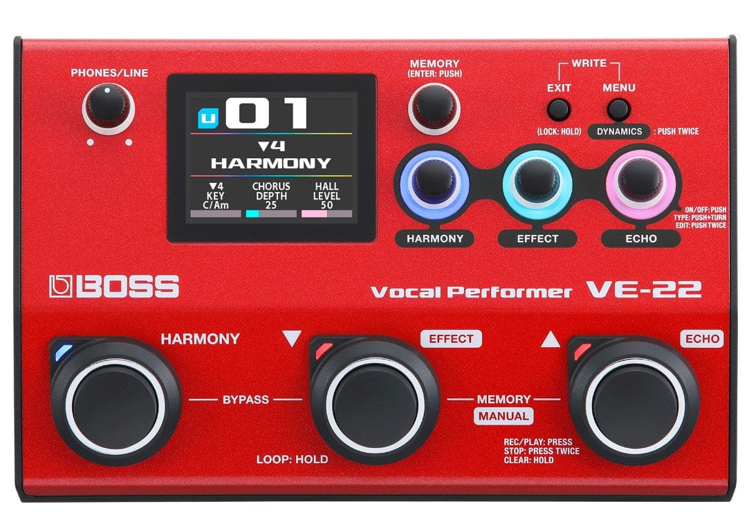 Boss Pedaler BOSS VE-22 Vocal Performer tgt11