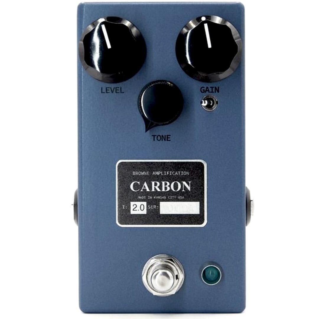 Browne Amplification Pedaler Browne Amplification The Carbon OD Pedal V2 Sky Blue tgt11
