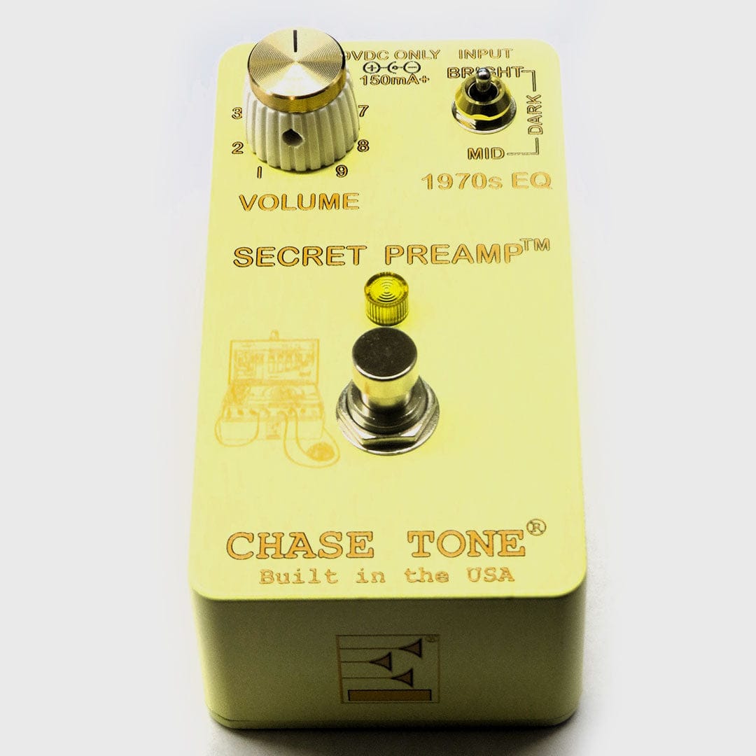 Chase Tone Pedaler Chase Tone Secret Preamp 70s Gold Buttercup tgt11