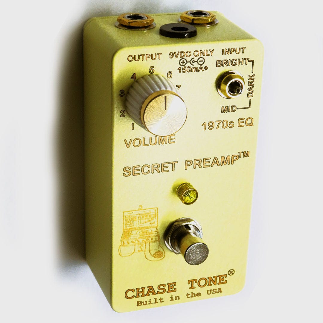 Chase Tone Pedaler Chase Tone Secret Preamp 70s Gold Buttercup tgt11