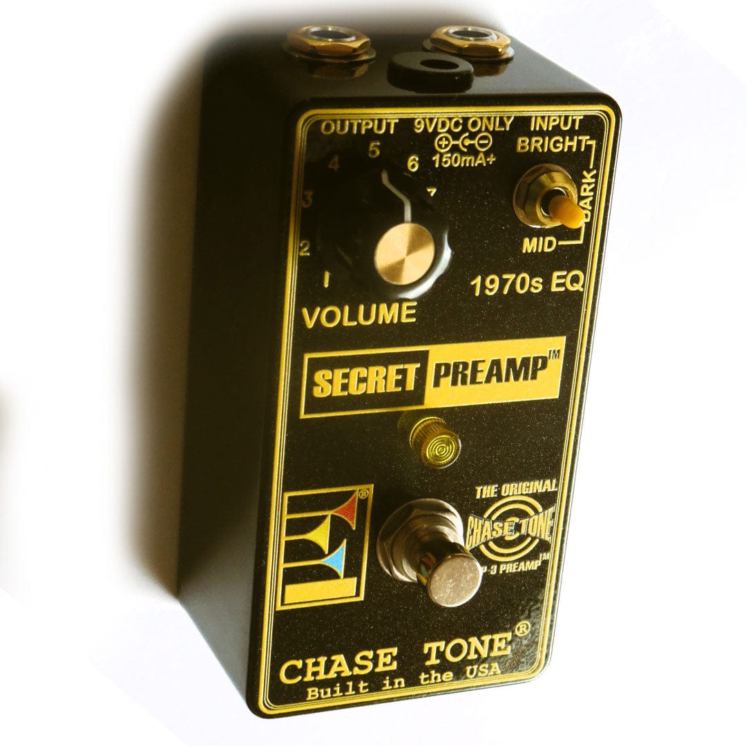 Chase Tone Pedaler Chase Tone Secret Preamp Custom Black Gold tgt11