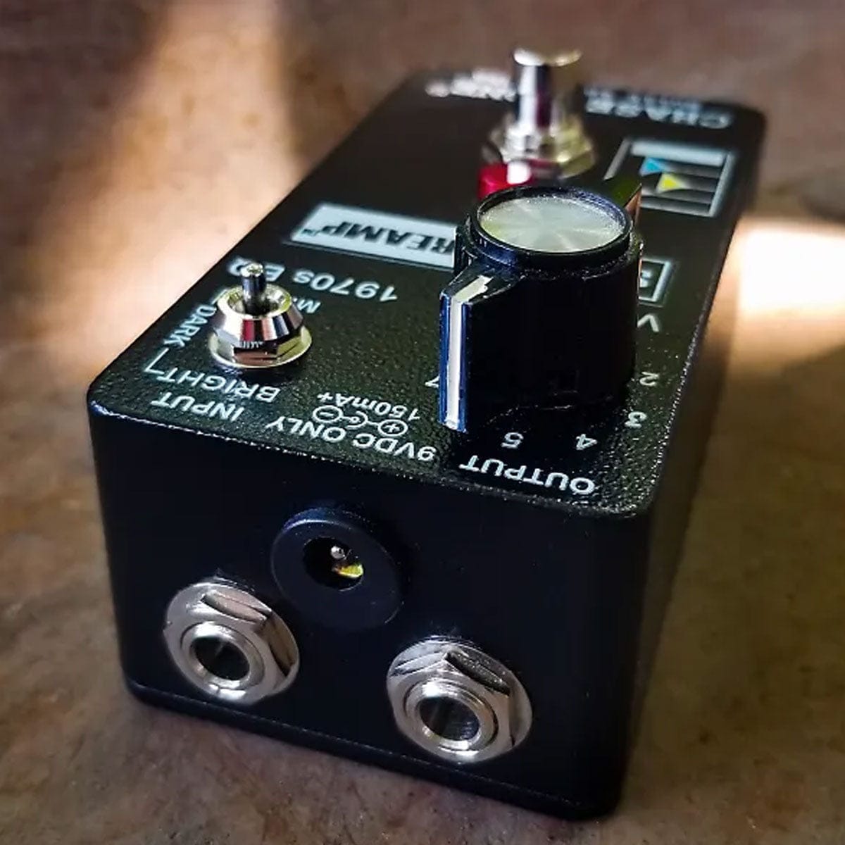 Chase Tone Pedaler Chase Tone Secret Preamp Custom Black w late 70s EP3 Propeller knob tgt11