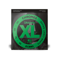 D'addario Strängar DADDARIO ECB80 Chromes Flat Wounds 40-95 tgt11