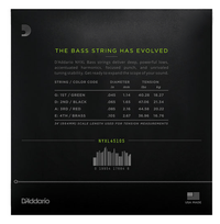 D'addario Strängar DADDARIO NYXL45105 Elbas NYXL Nickel Wound 045-105 Custom Light tgt11